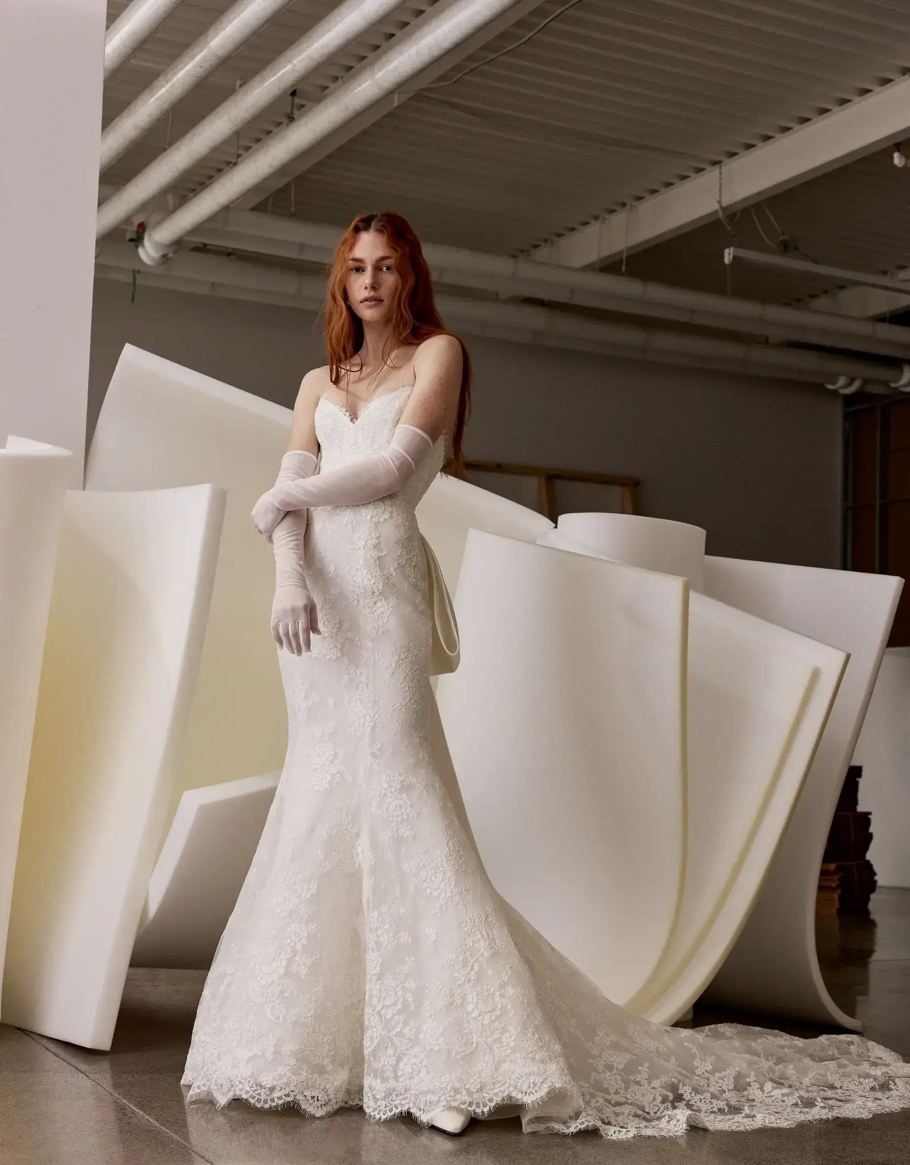 Modern Lace Masterpieces: Discover the Latest Bridal Trends Image