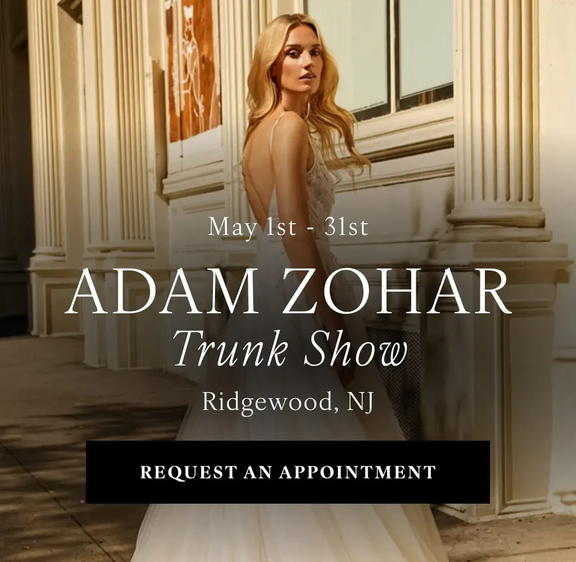 Adam Zohar Trunk Show banner