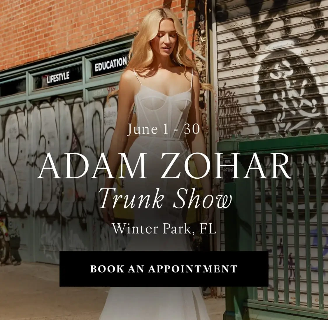 adam zohar trunk show banner